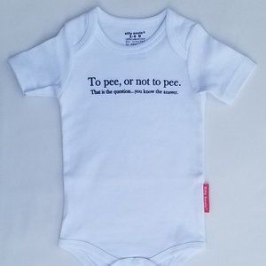 Silly Souls To Pee or Not To Pee Onsie